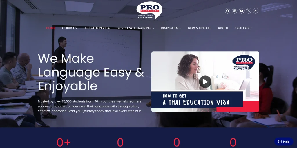Prolanguage Website Development