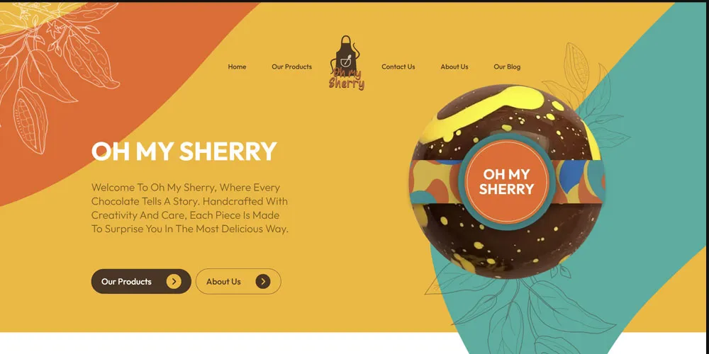 Oh My Sherry website design