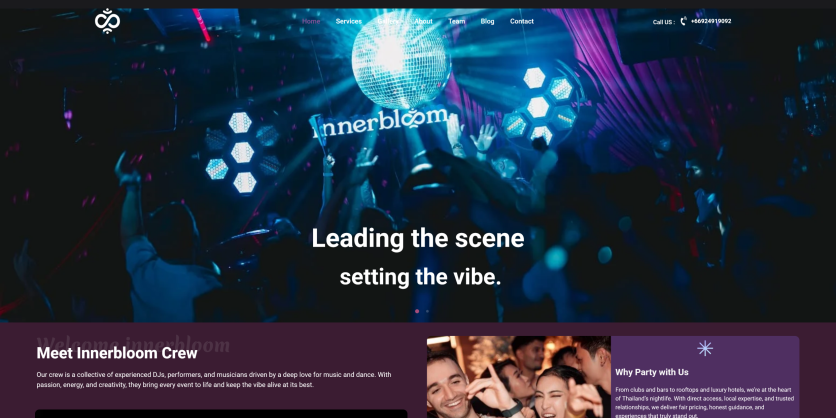 inner bloom thai web design