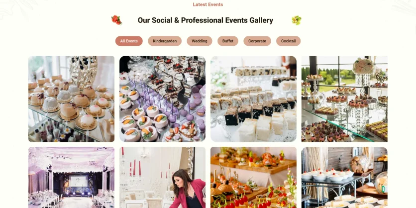 mama sara foods web design