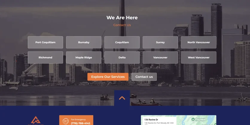 Peak Phase modern website design showcasing premium construction and renovation services