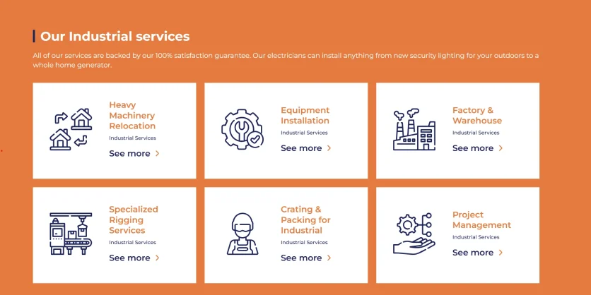 Peak Phase project showcase page featuring high-quality imagery and organized grid design
