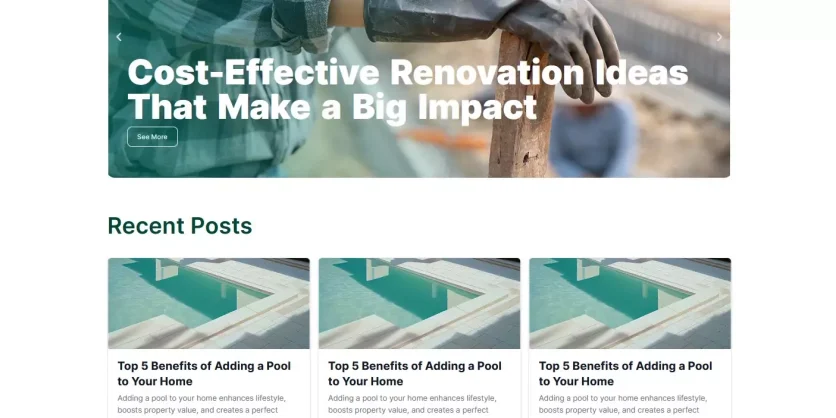 Web Design - Mapale Pool Scape-Blogs