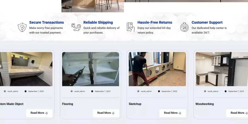Web Design service - ResoShah Renovation-services page