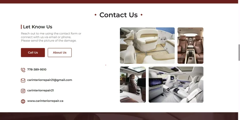 Web design - carinteriorrepair
